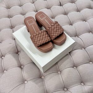 Dolce Vita Brown Braided Mules